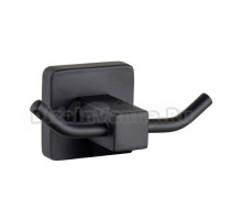 Крючок для ванной комнаты двойной Maretti Umbria Black UMB53299, черный