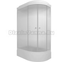 Душевая кабина Triton Коралл Лайт В левая 120х80 см, белая