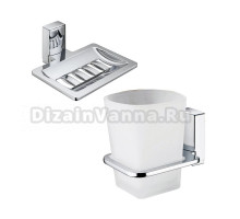 Набор Стакан Wasserkraft Leine K-5028 + Мыльница K-5069