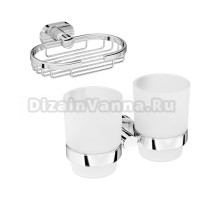 Набор Стакан AM.PM Sense L A74343400 двойной + Мыльница L A7434600