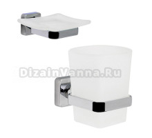 Набор Стакан Wasserkraft Dill K-3928 + Мыльница K-3929
