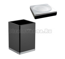 Набор Стакан Boheme 10961-B-CR + Мыльница 10960-B-CR