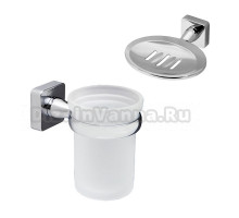 Набор Стакан Wasserkraft Lippe K-6528 + Мыльница K-6569