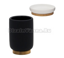 Набор Стакан Ridder Fancy 2126110 черный + Мыльница 2126301 белая