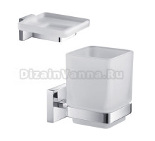 Набор Стакан Timo Selene 10033/00 chrome + Мыльница 10022/00 chrome