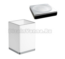 Набор Стакан Boheme 10961-W-CR + Мыльница 10960-B-CR