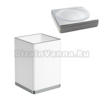 Набор Стакан Boheme 10961-W-CR + Мыльница 10960-W-CR