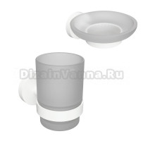 Набор Стакан Bemeta White 104110014 + Мыльница 104108044