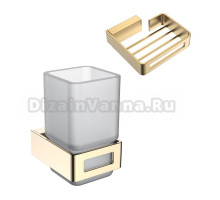 Набор Стакан Boheme Q 10944-G + Мыльница 10959-MG matt gold