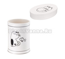 Набор Стакан Fora Happy Cats FOR-HC044 + Мыльница FOR-HC036