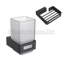 Набор Стакан Boheme Q 10944-B + Мыльница 10959-B