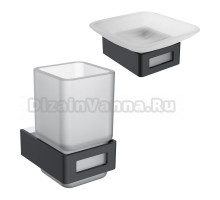 Набор Стакан Boheme Q 10944-B + Мыльница 10943-B