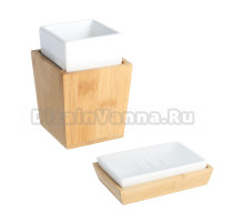 Набор Стакан Fixsen Wood FX-110-3 + Мыльница FX-110-4