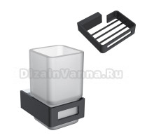 Набор Стакан Boheme Q 10944-CR-B + Мыльница 10959-B