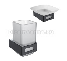 Набор Стакан Boheme Q 10944-CR-B + Мыльница 10943-CR-B