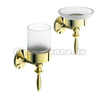 Набор Стакан Art&Max Bohemia AM-E-4268-Do + Мыльница AM-E-4299-Do