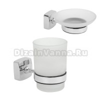 Набор Стакан Fixsen Kvadro FX-61306 + Мыльница FX-61308