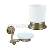 Набор Стакан Boheme Medici 10612 + Мыльница 10603