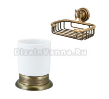 Набор Стакан Boheme Medici 10612 + Мыльница 10619