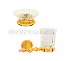 Набор Стакан Boheme Imperiale 10404 + Мыльница 10411