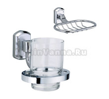 Набор Стакан Wasserkraft Oder K-3028 + Мыльница K-3069