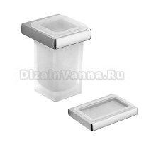Набор Стакан Colombo Design Lulu B6202 хром + Мыльница B6201 хром