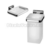 Набор Стакан Colombo Design BasicQ B3702 хром + Мыльница B3701 хром