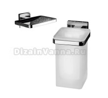 Набор Стакан Colombo Design BasicQ B3702 хром + Мыльница B3781 хром