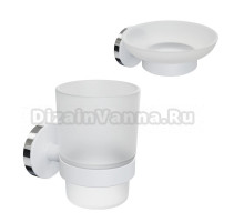 Набор Стакан Fora Lord FOR-LORD044WT + Мыльница FOR-LORD036WT