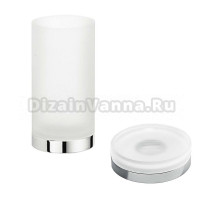 Набор Стакан Colombo Design Nordic B5241 хром + Мыльница B5240