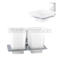 Набор Стакан Haiba HB88 08 двойной + Мыльница 02