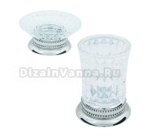 Набор Стакан Boheme Brillante 10441 + Мыльница 10440