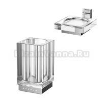 Набор Стакан Linea G Tiffany Lux TIF 916 + Мыльница TIF 905