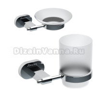 Набор Стакан Ravak Chrome CR 210.00 + Мыльница CR 200.00 с держателем
