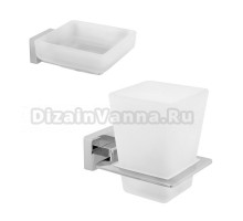 Набор Стакан Veragio Ramba VR.RMB-4940.CR + Мыльница VR.RMB-4950.CR хром