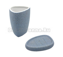Набор Стакан Bath Plus Azzurro W-CE2344AA-TB + Мыльница W-CE2344AA-SD