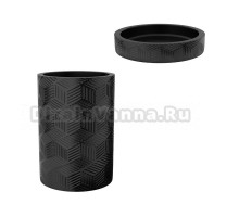 Набор Стакан Fora Delicate FOR-DLB044 черный + Мыльница FOR-DLB036 черная