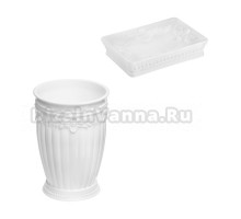 Набор Стакан Fora Elegance FS-44W + Мыльница FS-36W