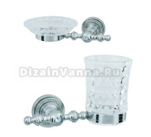 Набор Стакан Boheme Brillante 10433 + Мыльница 10432