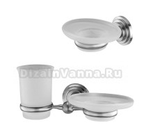 Набор Стакан Wasserkraft Ammer K-7026 с мыльницей + Мыльница K-7029