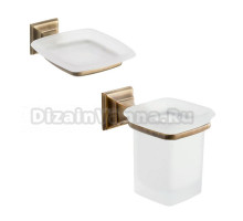 Набор Стакан Colombo Design Portofino B3202.bronze + Мыльница B3201.bronze
