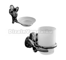 Набор Стакан Art&Max Tulip AM-0824-T + Мыльница AM-0825-T