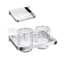Набор Стакан Cezares Maxima CZR-F-8920A двойной + Мыльница CZR-F-8919