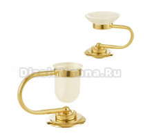 Набор Стакан Boheme Murano 10911-G + Мыльница 10910-G