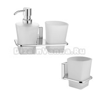 Набор Стакан Wasserkraft Leine K-5028 + Дозатор K-5089 со стаканом