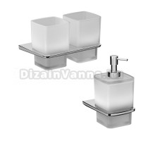 Набор Стакан AM.PM Inspire V2.0 A50A343400 двойной + Дозатор A50A36900 хром