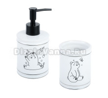 Набор Стакан Fixsen Teddy FX-600-3 + Дозатор FX-600-1