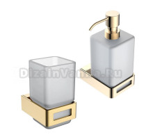 Набор Стакан Boheme Q 10944-MG Mat Gold + Дозатор 10957-G