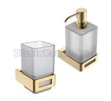 Набор Стакан Boheme Q 10944-MG Mat Gold + Дозатор 10957-MG Matt Gold