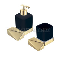 Набор Стакан Boheme New Venturo 10314-G-B + Дозатор 10317-G-B